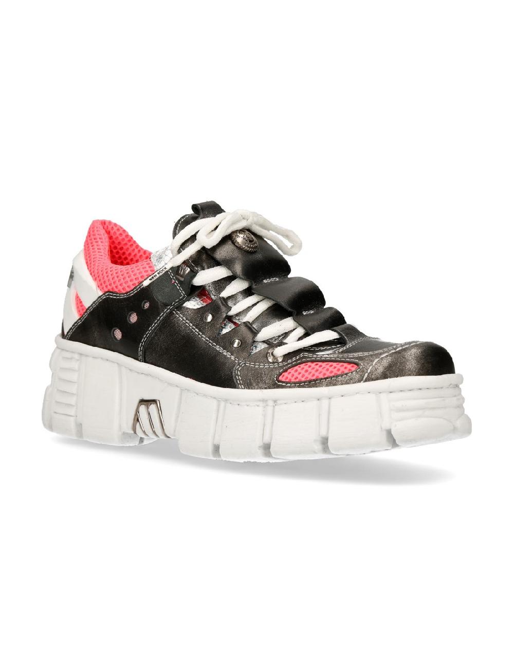 new rock SHOE TOWER WITH LACES M-WALL002-C10 Libre de impuestos