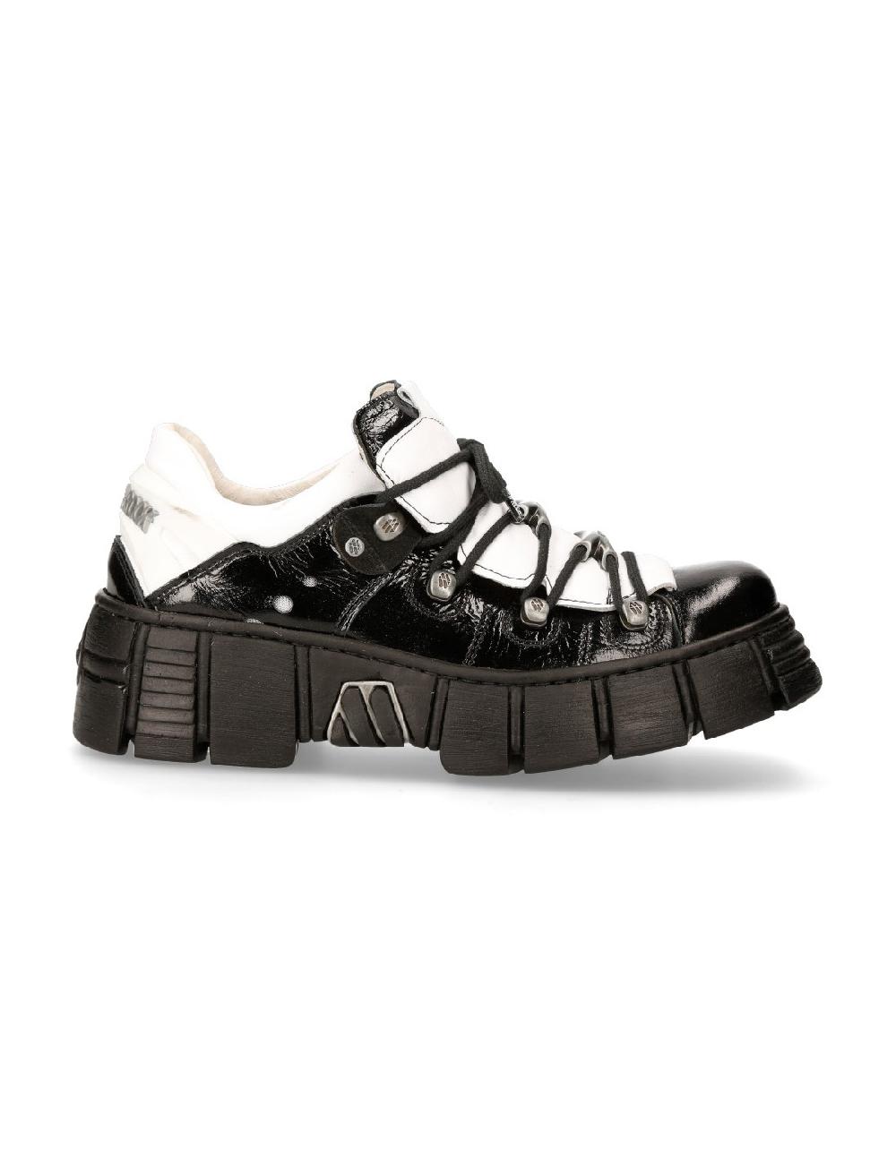 new rock SHOE BLACK TOWER WITH LACES M-WALL120N-S2 En línea