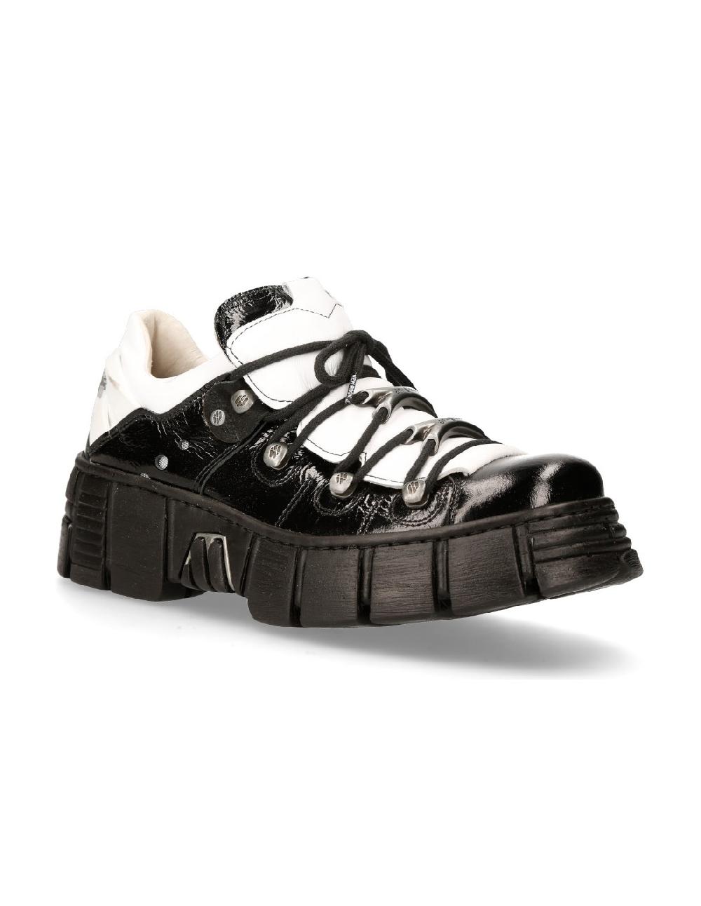 new rock SHOE BLACK TOWER WITH LACES M-WALL120N-S2 En línea