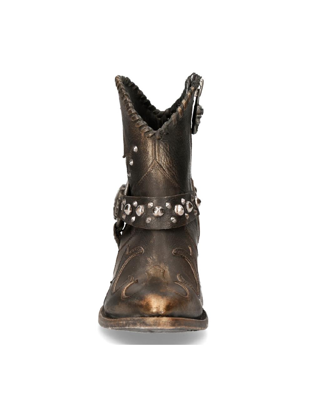 new rock ANKLE BOOT BLACK SUELA M-WSTM004-S1 Outlet