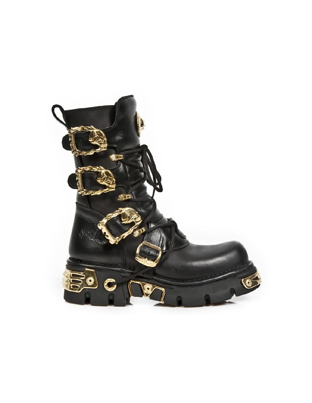 new rock BOOT METALLIC M-391GOLD-C1 Descuento