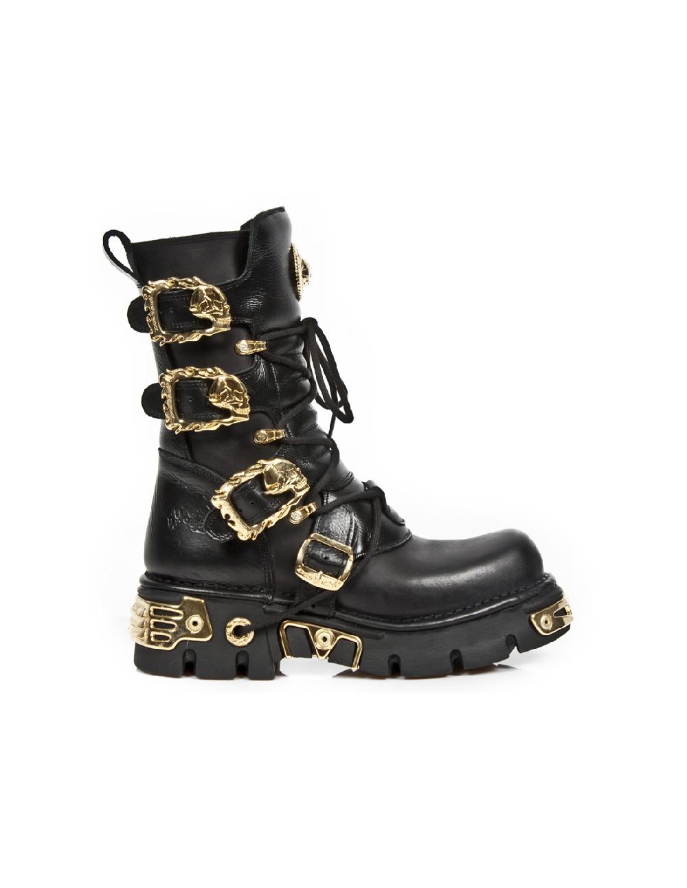 new rock BOOT METALLIC M-391GOLD-C1 Descuento