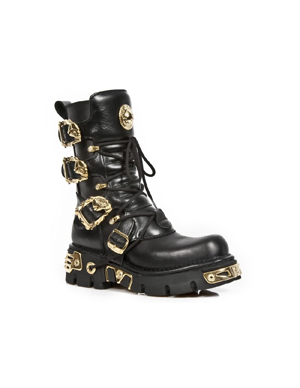 new rock BOOT METALLIC M-391GOLD-C1 Descuento