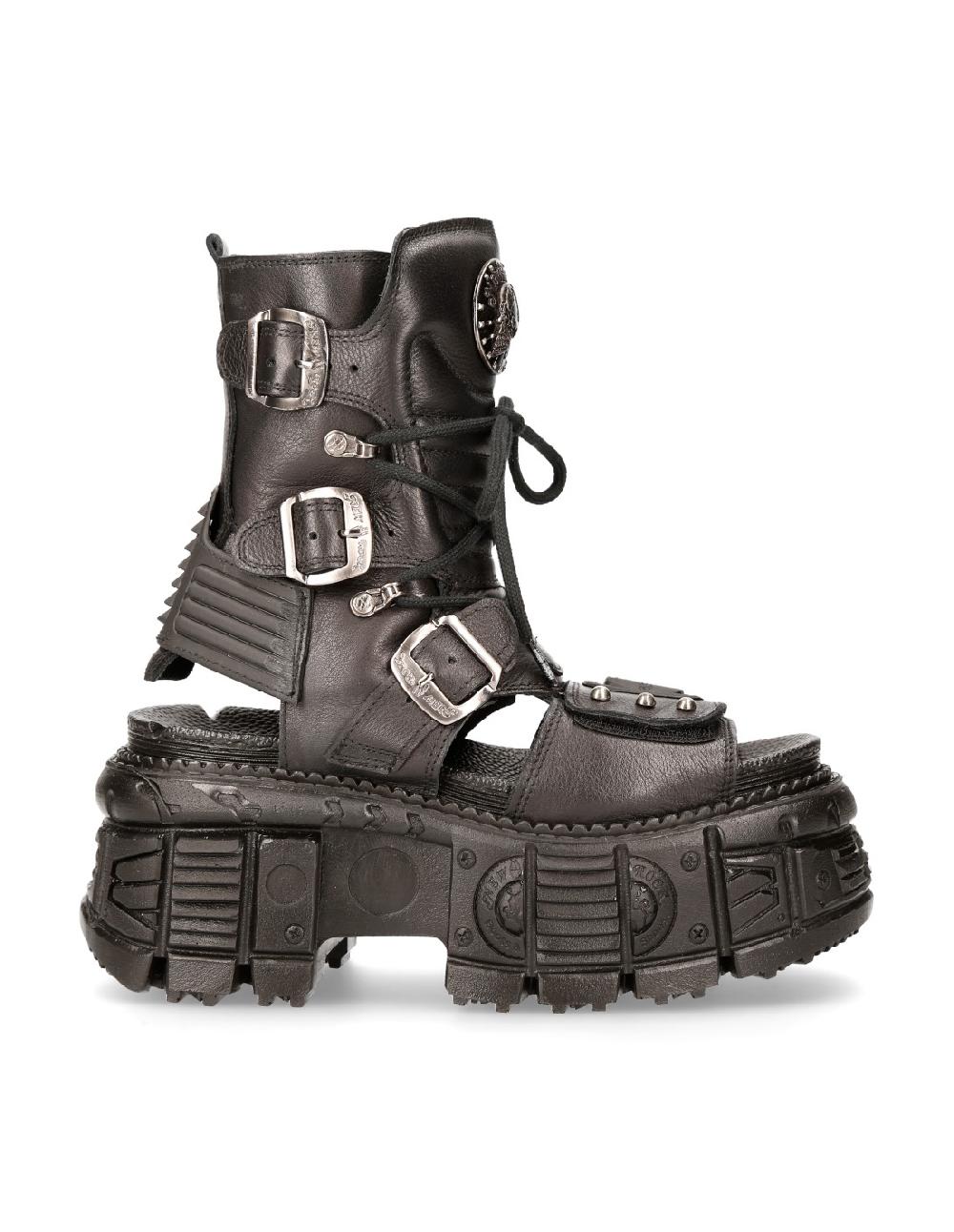 new rock ANKLE BOOT BLACK TANK M-BIOS107-C3 Descuento