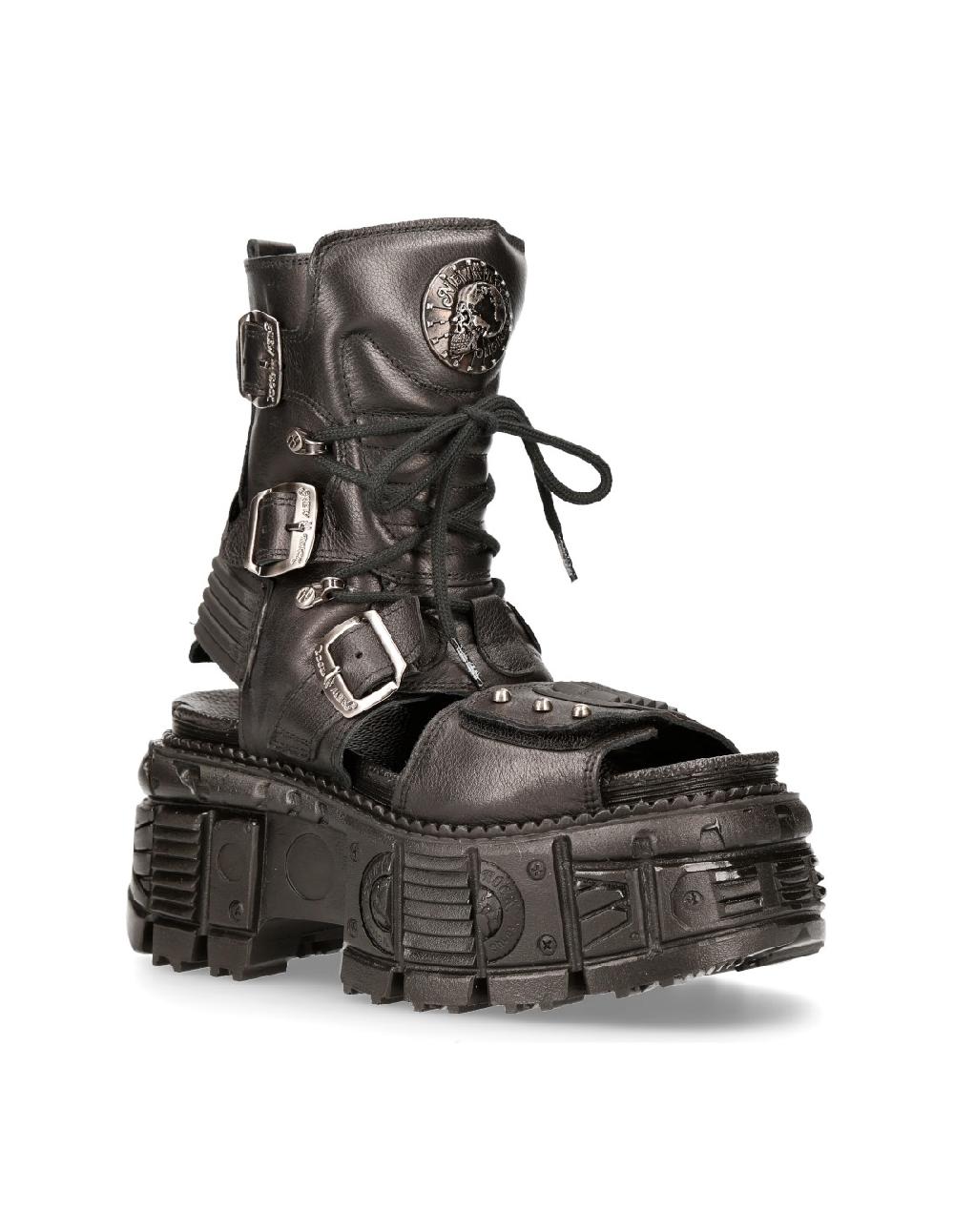 new rock ANKLE BOOT BLACK TANK M-BIOS107-C3 Descuento