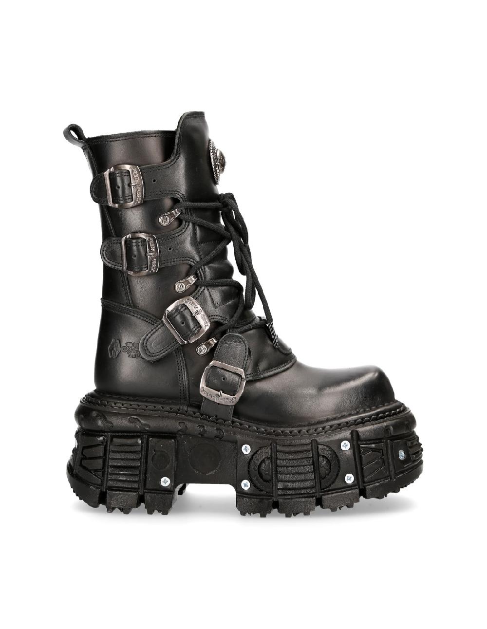 new rock BOOT BLACK IMPERFECT M-TANK373-S1 Tienda