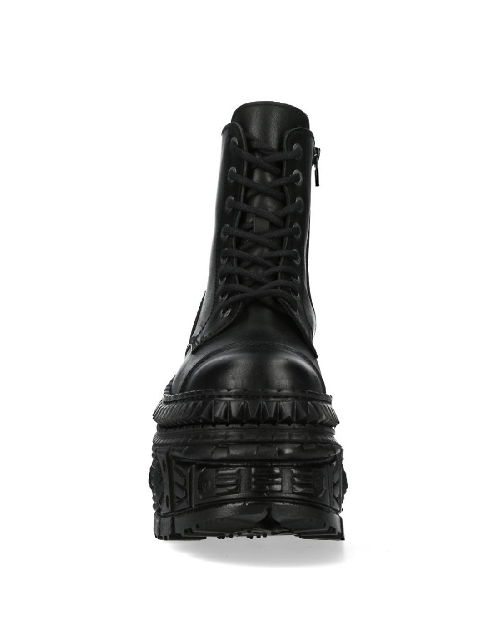 new rock ANKLE BOOT BLACK TANK M-WALL083C-S3 Oferta especial