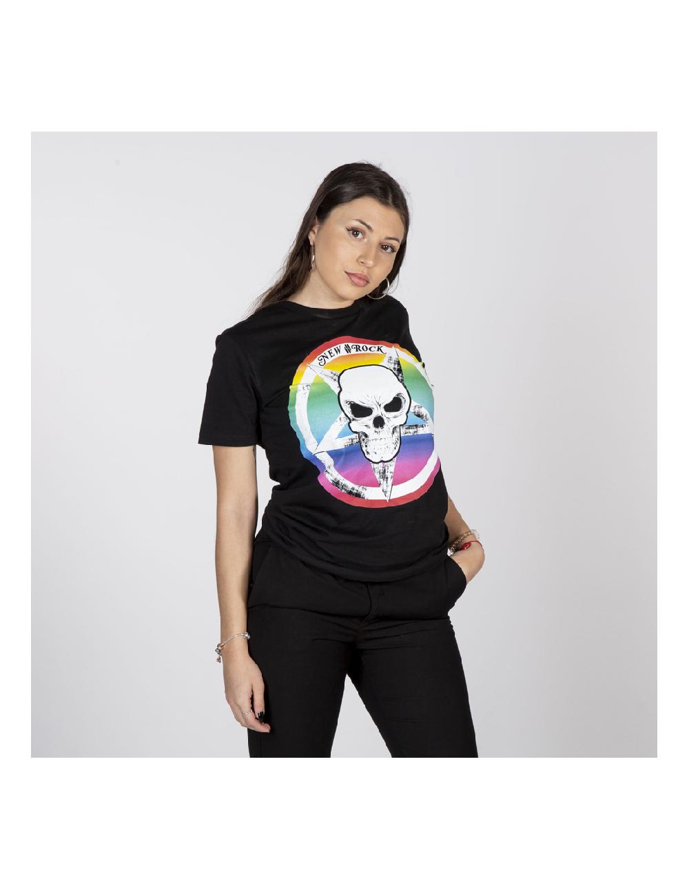 new rock BLACK W-TSHIRT23-S3 Descuento