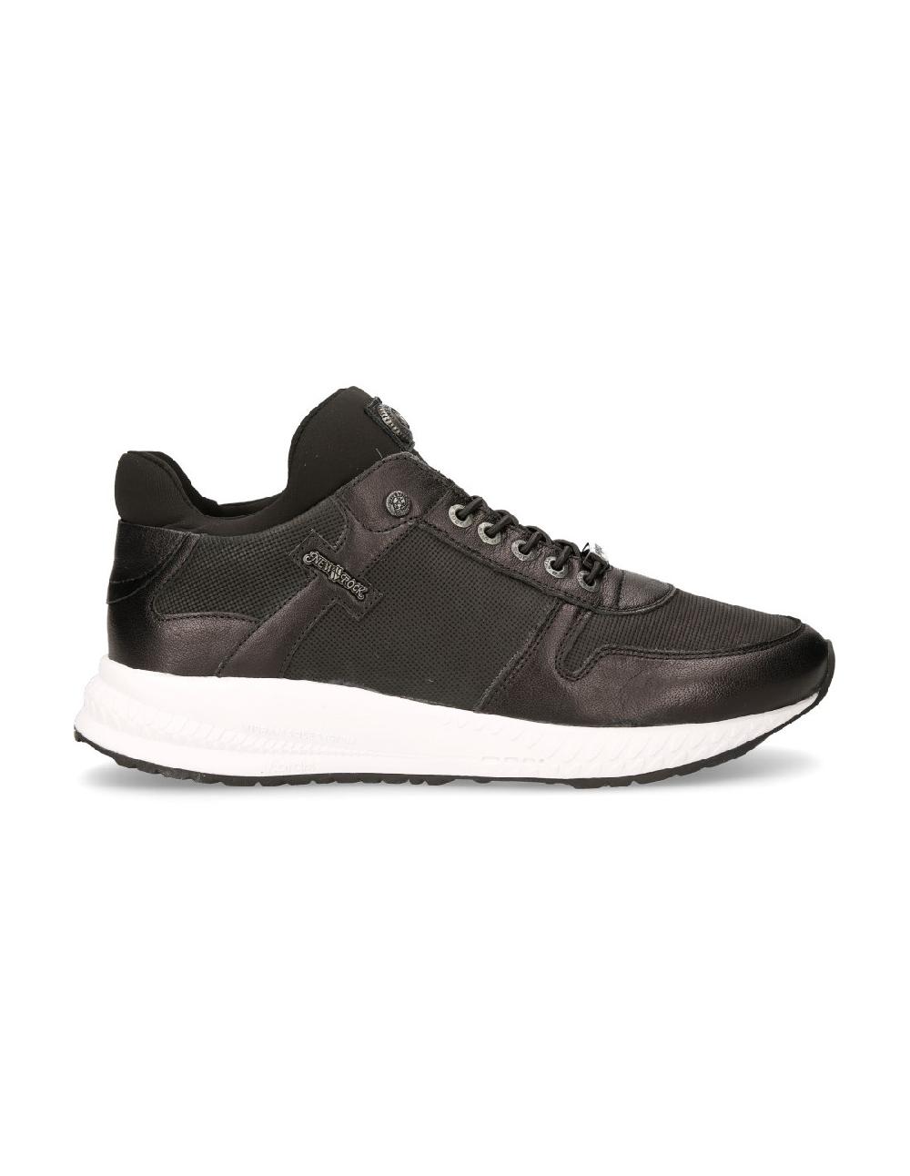 new rock SHOE BLACK CHRONO WITH LACES M-CHRONO002-C15 En oferta