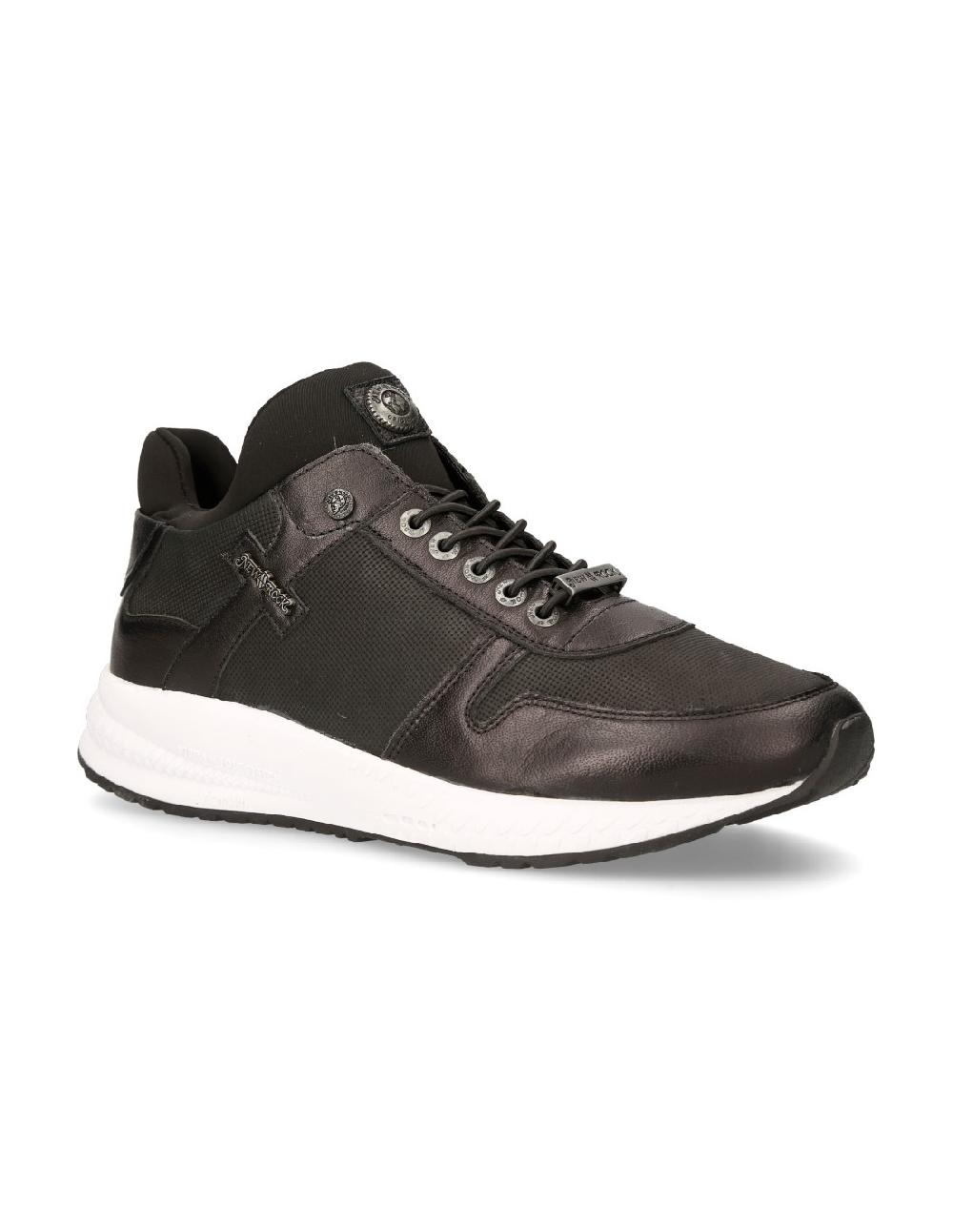 new rock SHOE BLACK CHRONO WITH LACES M-CHRONO002-C15 En oferta