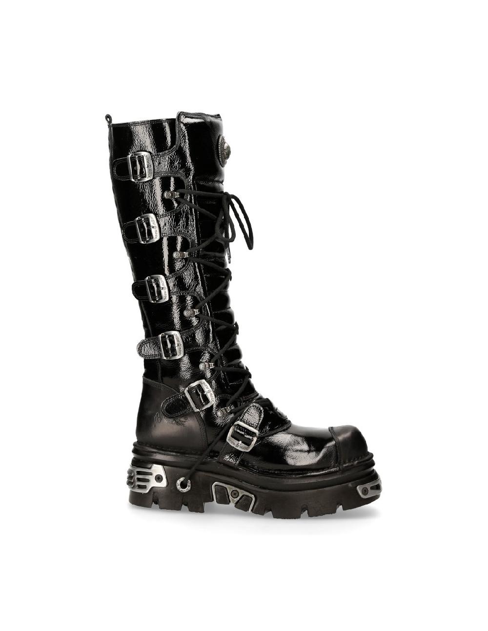 new rock HIGH BOOT METALLIC M-314-C1 Precio ultrabajo
