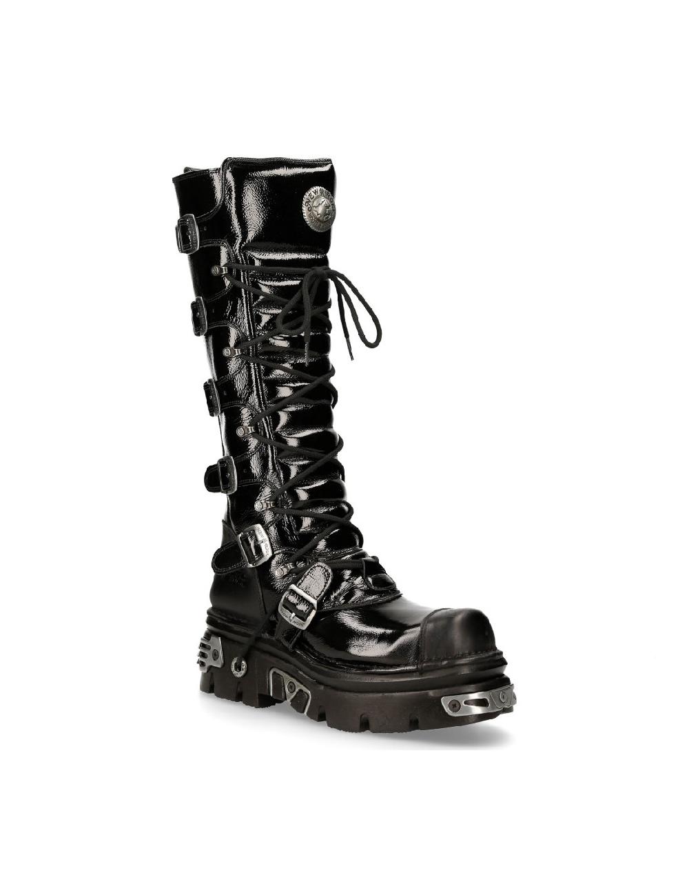 new rock HIGH BOOT METALLIC M-314-C1 Precio ultrabajo