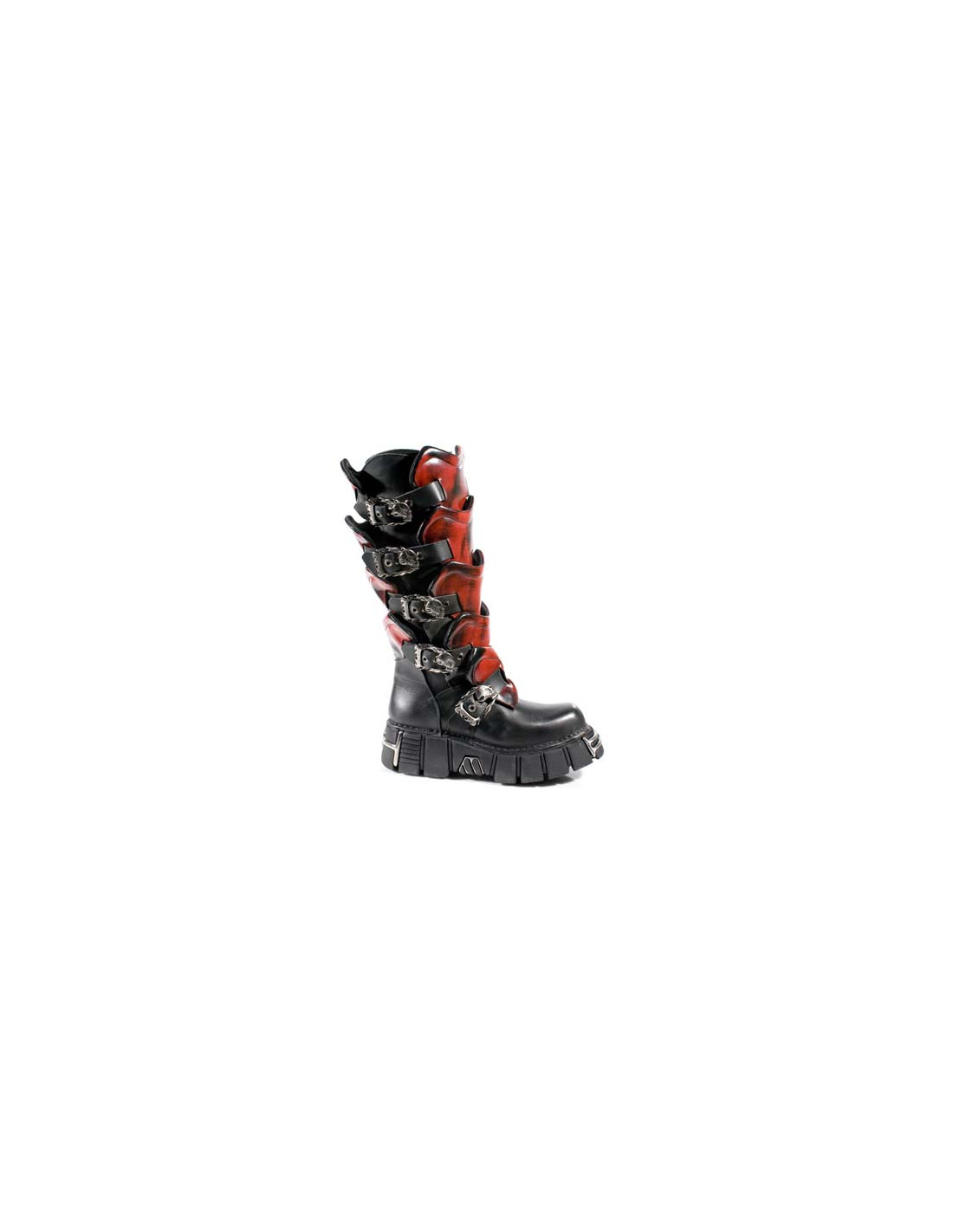 new rock HIGH BOOT METALLIC M-738-R1 Rebajas de fábrica