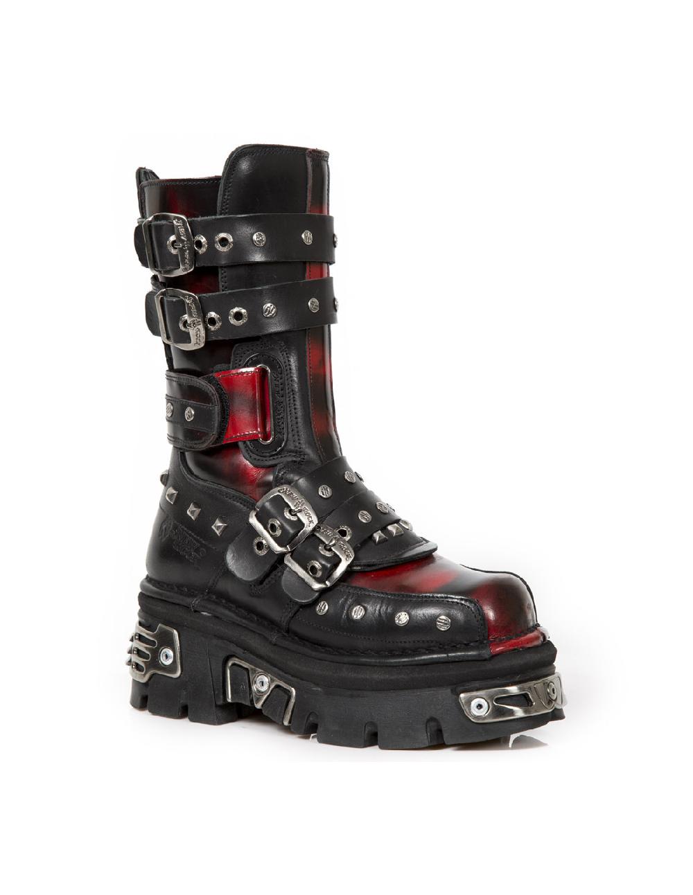 new rock BOOT METALLIC M-703-C3 Última moda
