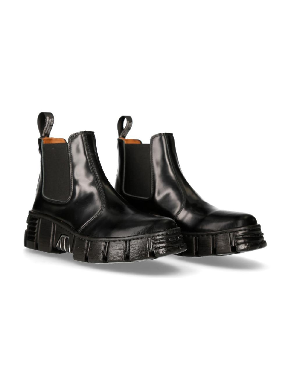 new rock ANKLE BOOT BLACK TOWER M-WALL007N-C2 Outlet online
