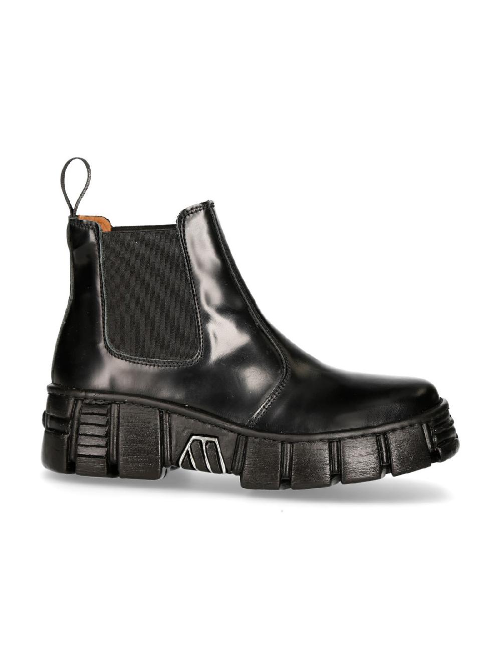 new rock ANKLE BOOT BLACK TOWER M-WALL007N-C2 Outlet online