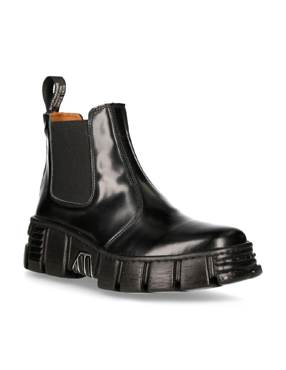 new rock ANKLE BOOT BLACK TOWER M-WALL007N-C2 Outlet online