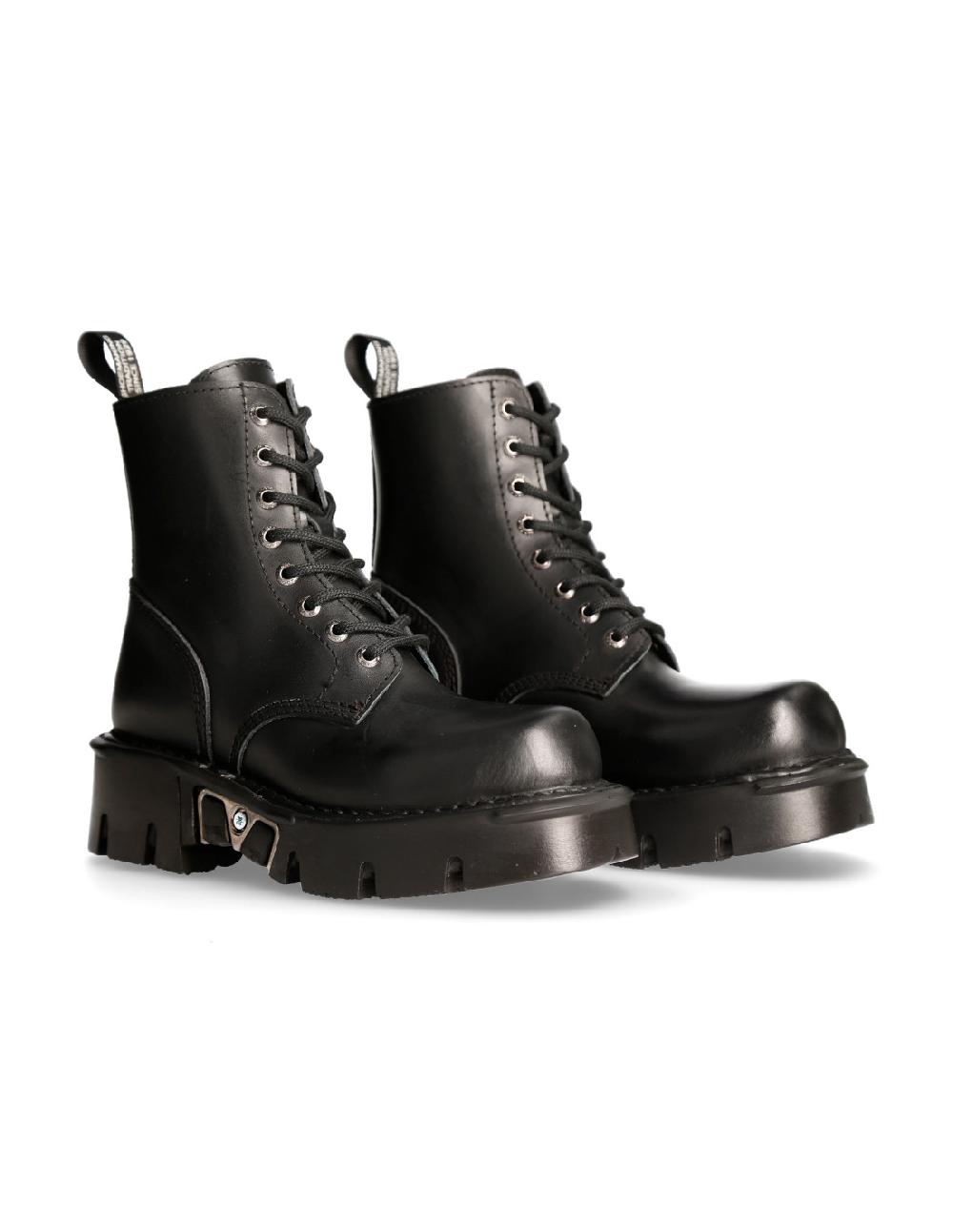 new rock BOOT BLACK REACTOR WITH LACES M-MILI084N-S3 Ofertas