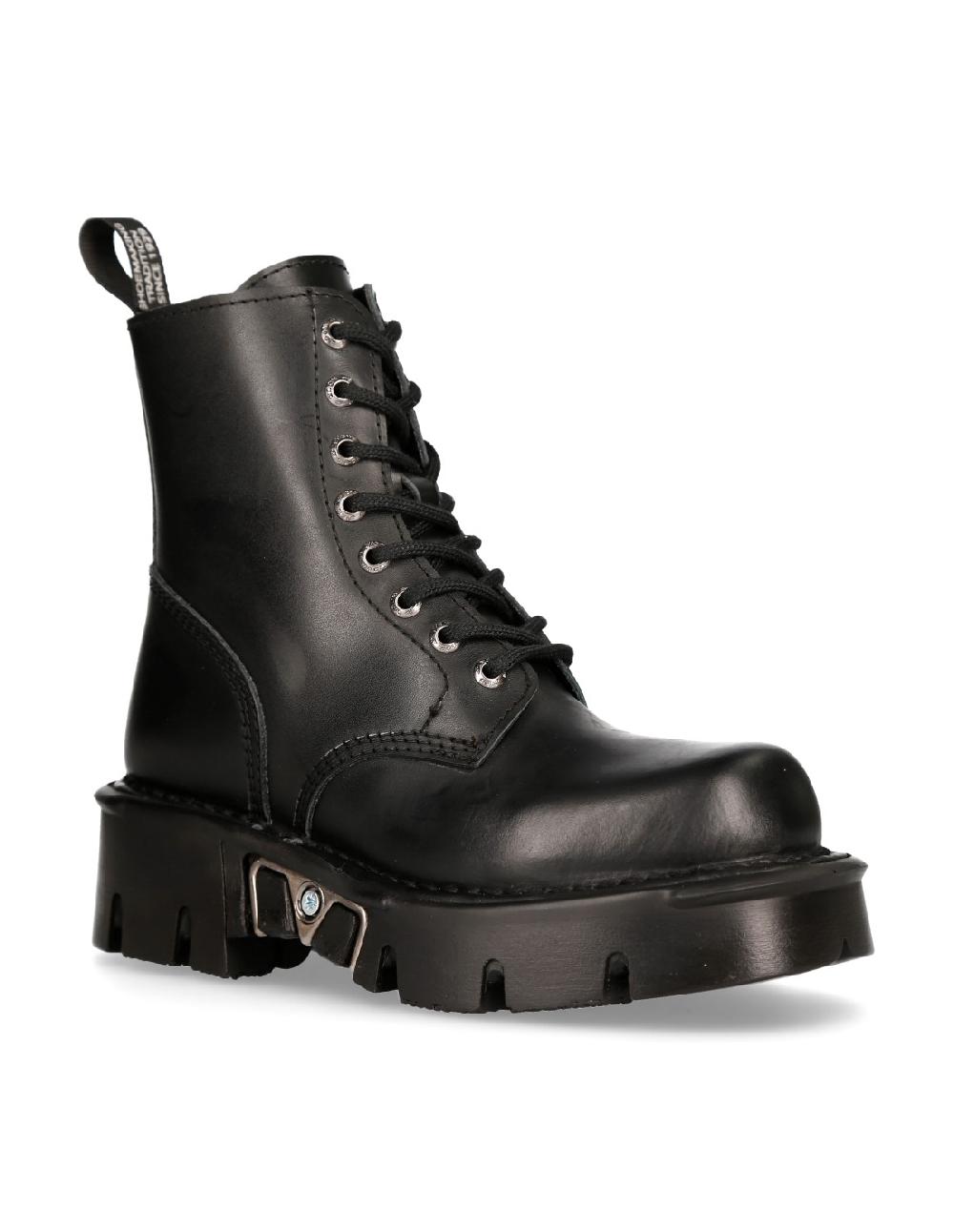 new rock BOOT BLACK REACTOR WITH LACES M-MILI084N-S3 Ofertas