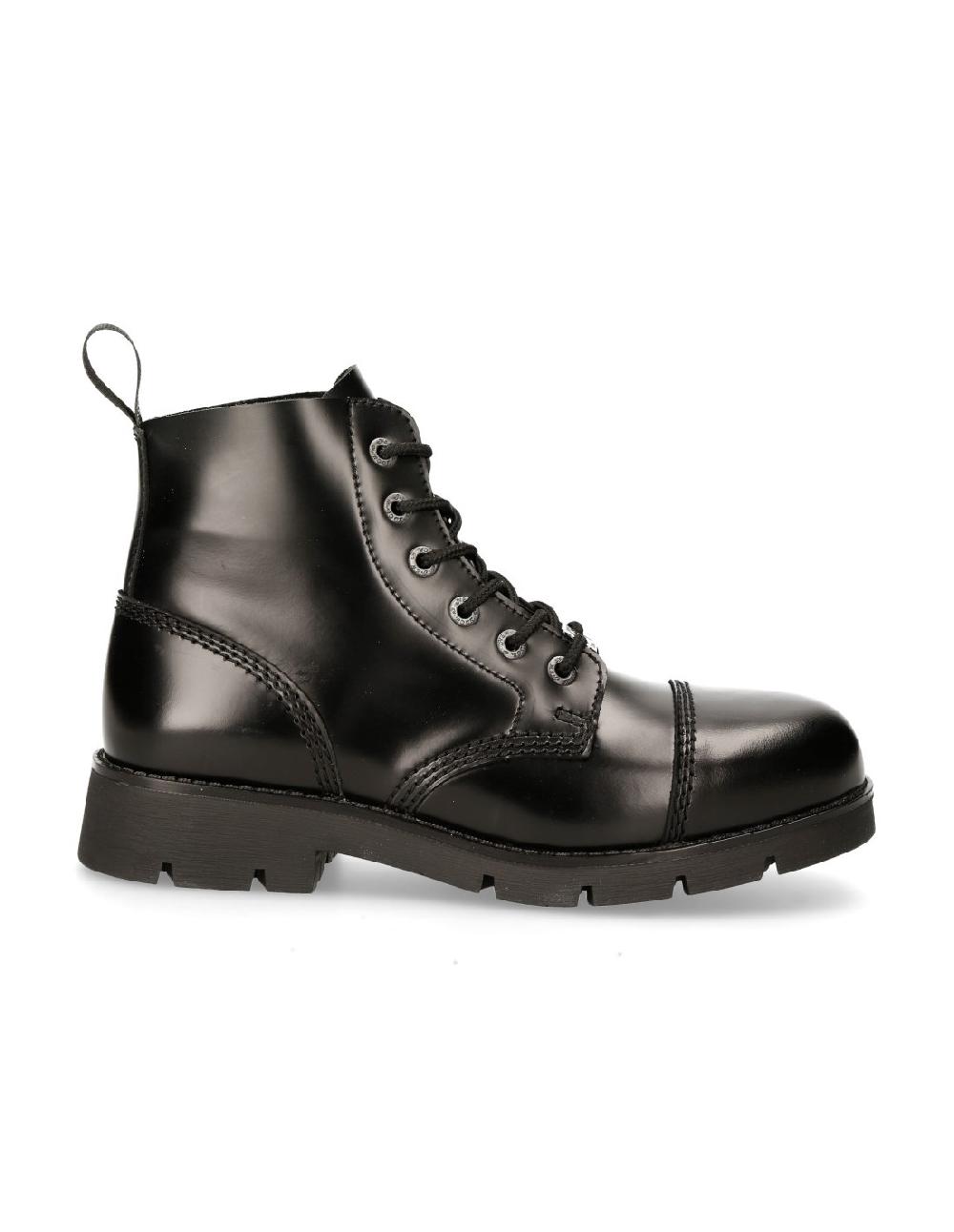 new rock ANKLE BOOT BLACK RANGER WITH LACES M-RANGER006-S2 Mejor oferta