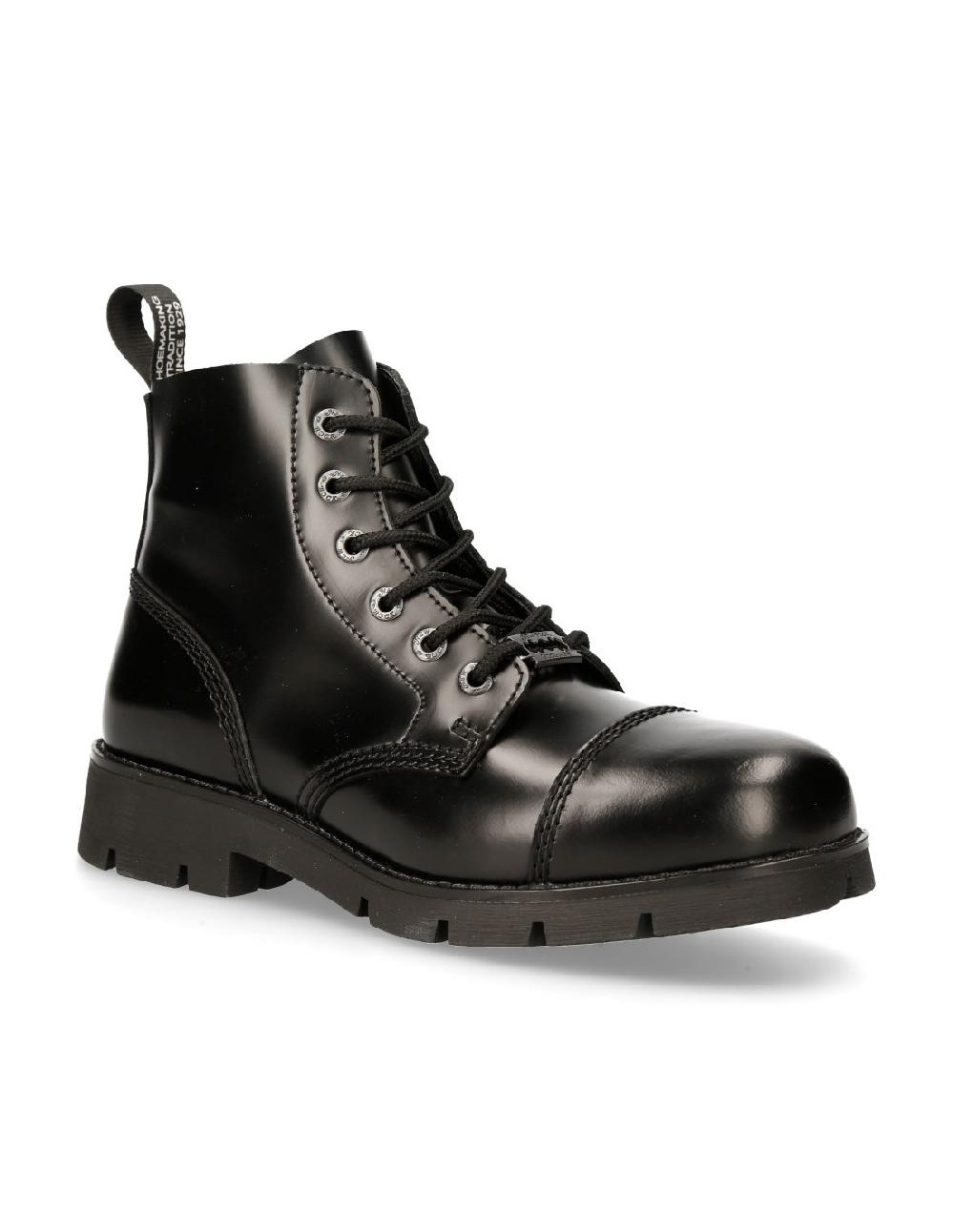 new rock ANKLE BOOT BLACK RANGER WITH LACES M-RANGER006-S2 Mejor oferta