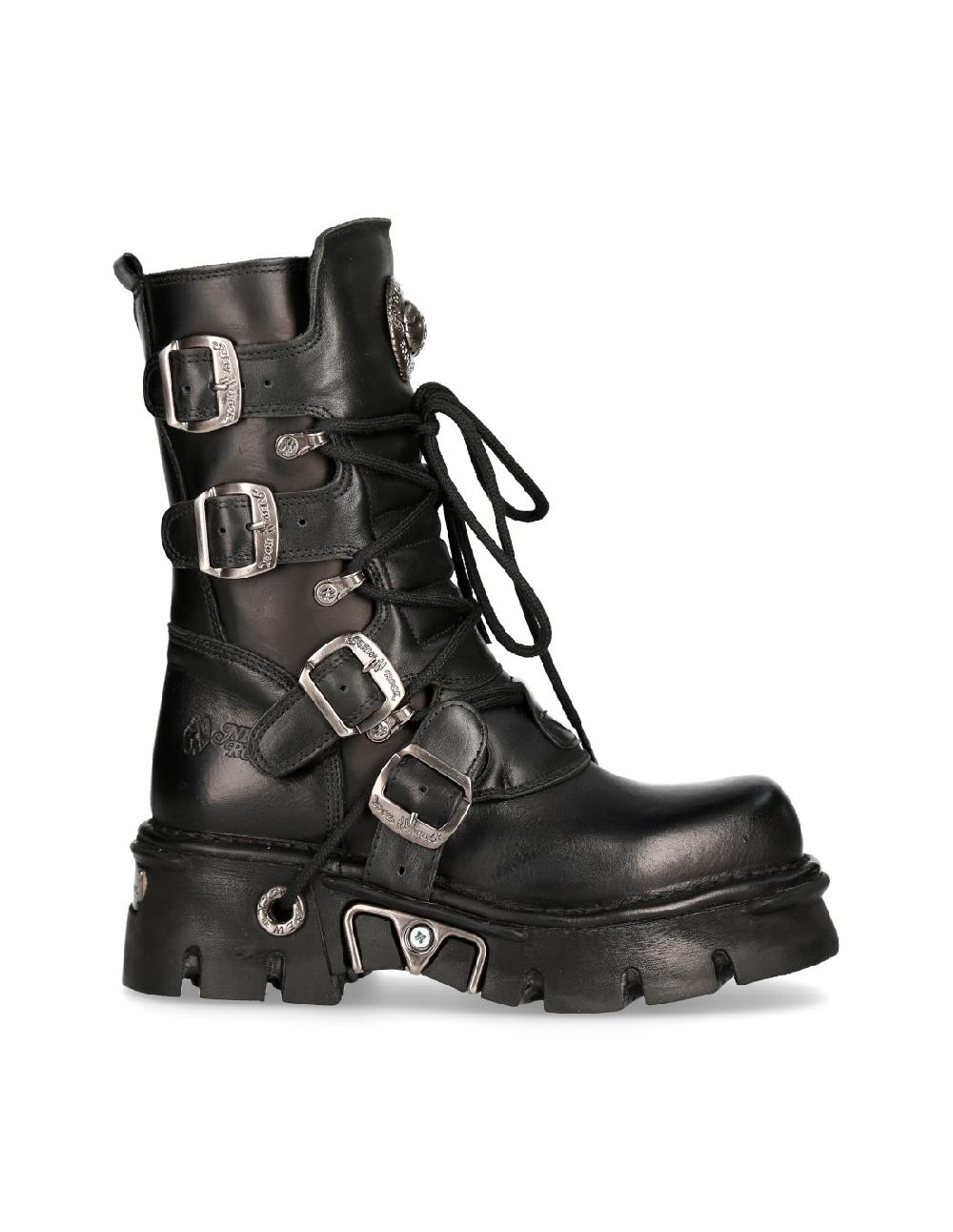 new rock BOOT BLACK REACTOR WITH LACES M-373-S29 Envío gratis