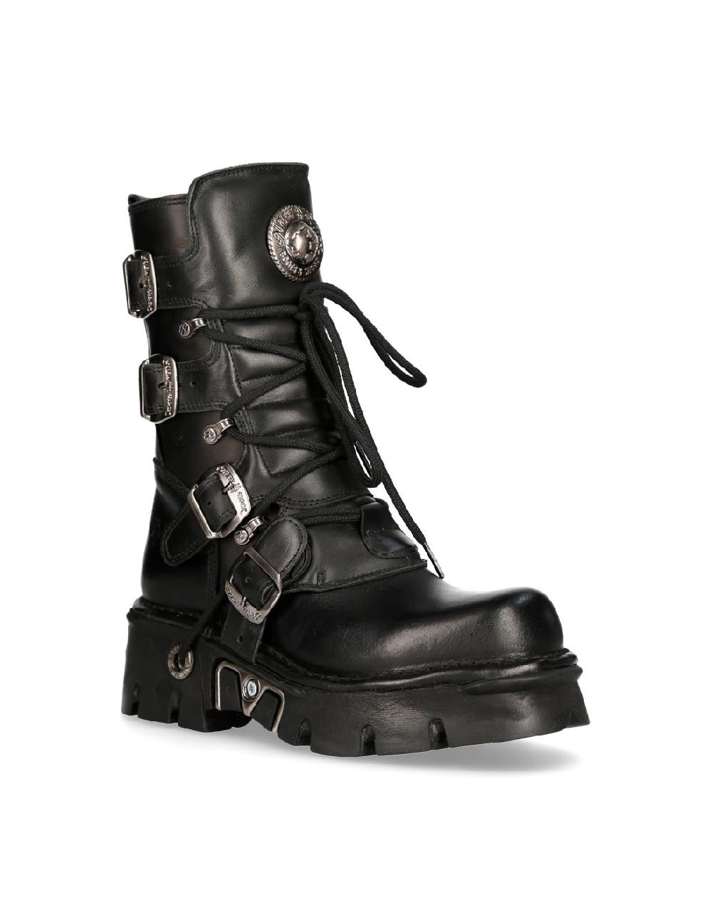 new rock BOOT BLACK REACTOR WITH LACES M-373-S29 Envío gratis