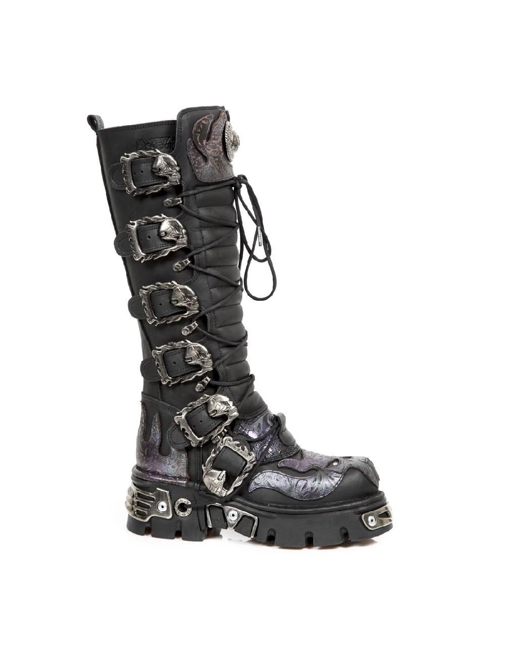 new rock HIGH BOOT METALLIC M-272-CZ18 Oferta especial de fábrica