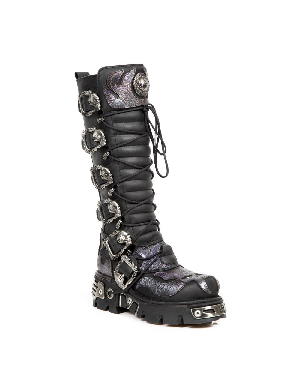 new rock HIGH BOOT METALLIC M-272-CZ18 Oferta especial de fábrica