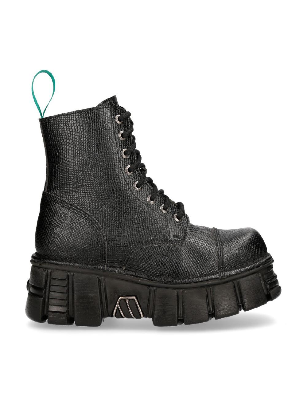 new rock ANKLE BOOT METALLIC M-MILI083C-V13