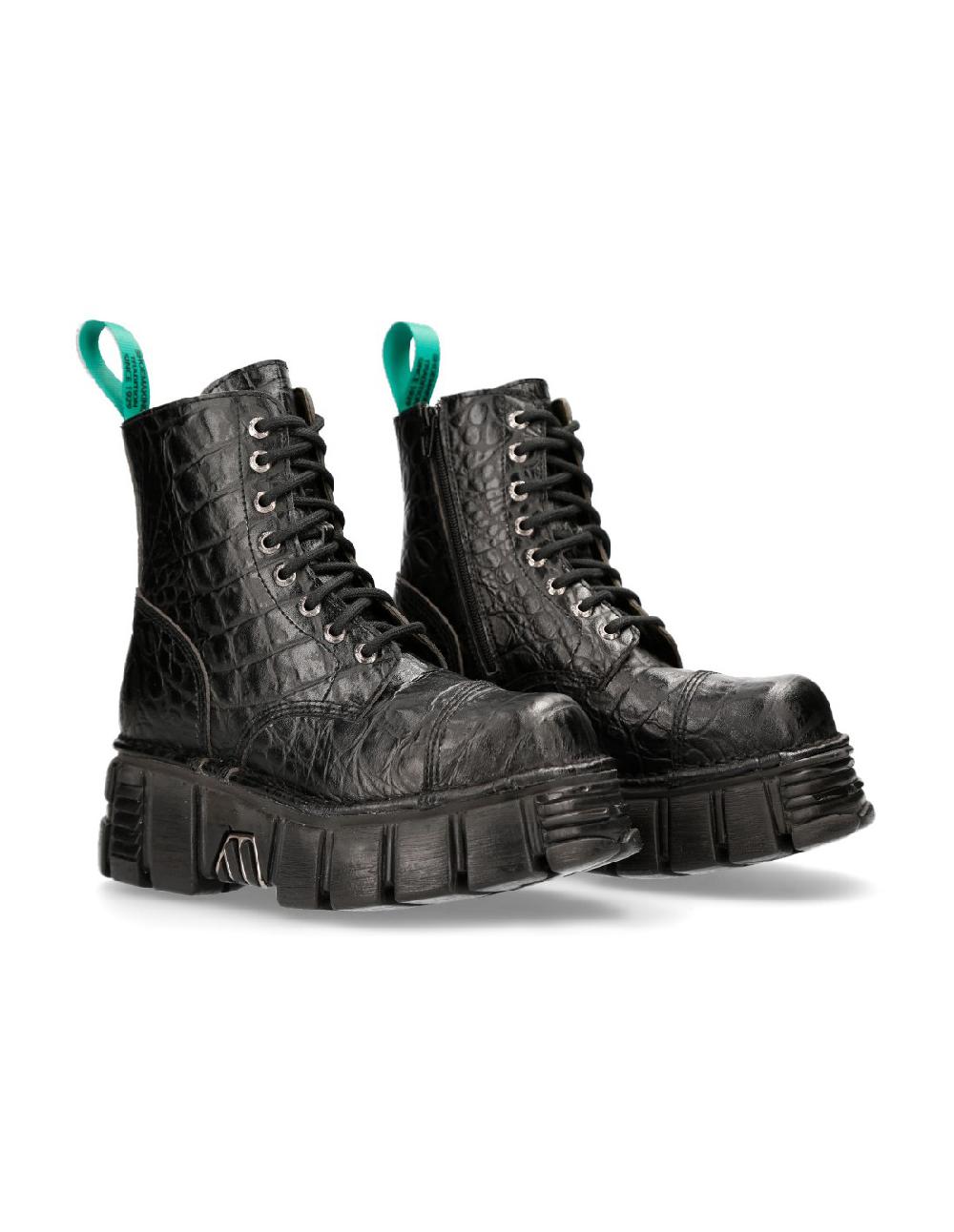 new rock ANKLE BOOT METALLIC M-MILI083C-V12 Outlet