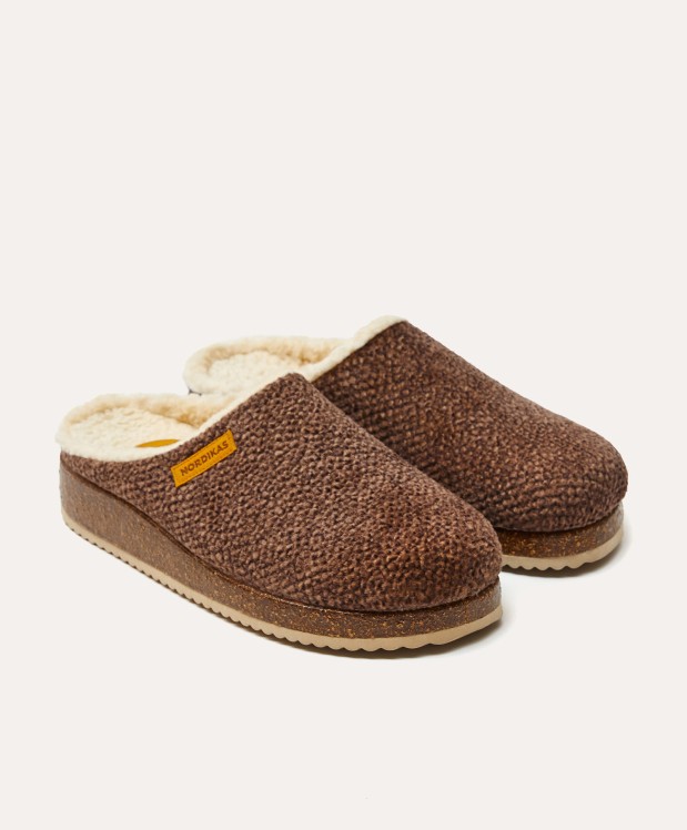 nordikas ZAPATILLAS DE CASA HOMBRE ALASKA MARRON Ahorra y exporta