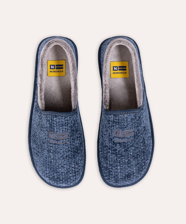 nordikas ZAPATILLAS DE CASA HOMBRE SIBERIA AZUL Descuento por venta flash