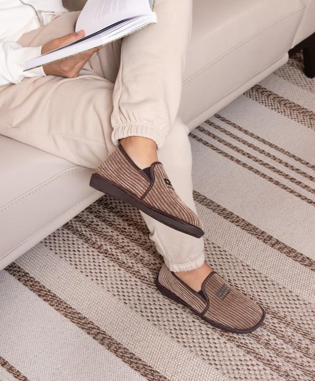 nordikas ZAPATILLAS DE CASA HOMBRE CORDELE MOKA Ofertas especiales