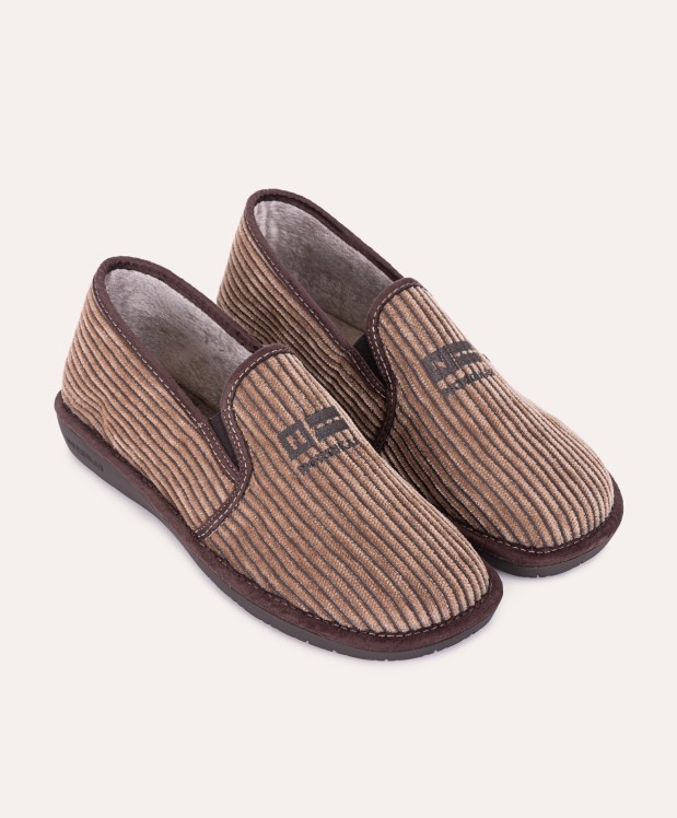 nordikas ZAPATILLAS DE CASA HOMBRE CORDELE MOKA Ofertas especiales