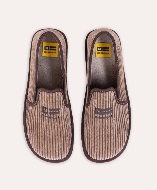 nordikas ZAPATILLAS DE CASA HOMBRE CORDELE MOKA Ofertas especiales