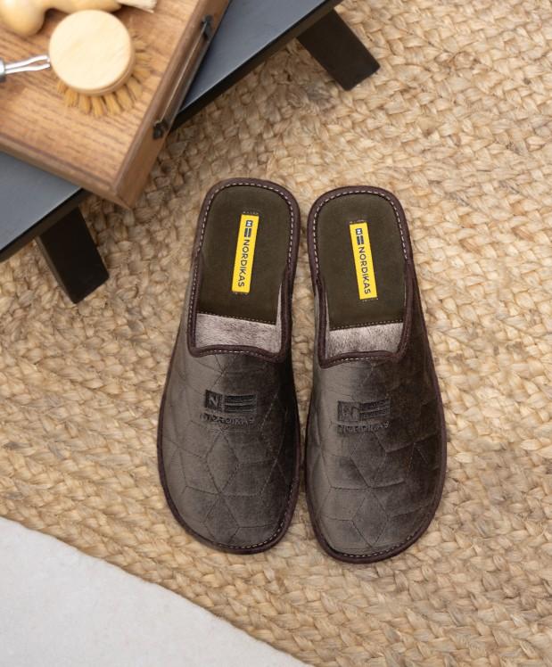 nordikas ZAPATILLAS DE CASA HOMBRE CUBIK KAKI Grandes ahorros