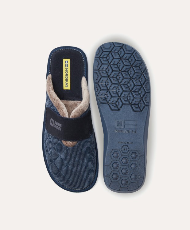 nordikas ZAPATILLAS DE CASA HOMBRE EDIMBURGO AZUL Rebajas de fin de temporada