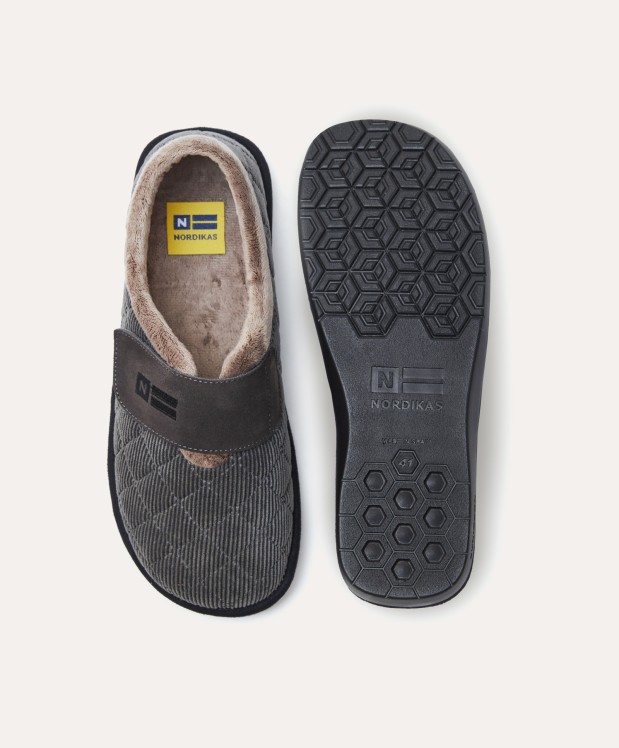nordikas ZAPATILLAS DE CASA HOMBRE EDIMBURGO GRIS Precio ultrabajo