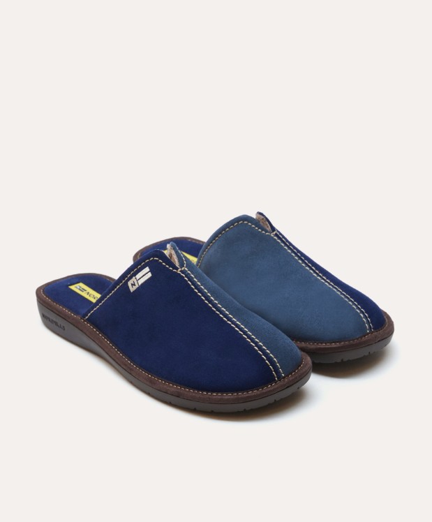 nordikas ZAPATILLAS DE CASA HOMBRE AFELPADO INDICO Outlet