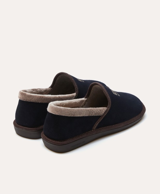 nordikas ZAPATILLAS DE CASA HOMBRE AFELPADO MARINO Gran oferta