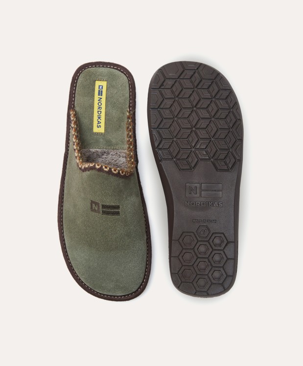 nordikas ZAPATILLAS DE CASA HOMBRE AFELPADO MUSGO Los más vendidos
