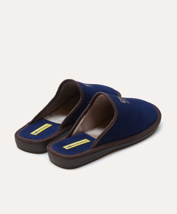 nordikas ZAPATILLAS DE CASA HOMBRE AFELPADO INDICO Descuento