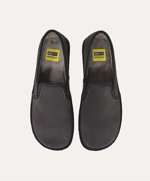 nordikas ZAPATILLAS DE CASA HOMBRE AFELPADO GRIS Oferta especial