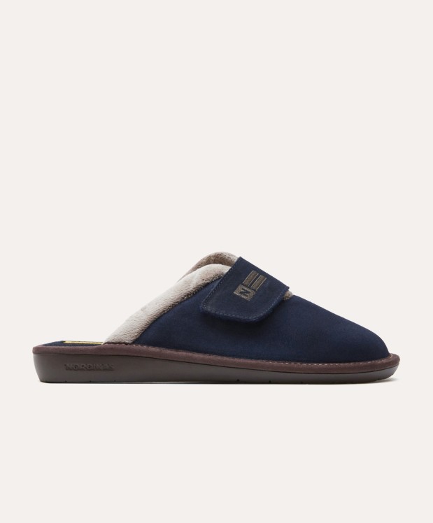 nordikas ZAPATILLAS DE CASA HOMBRE AFELPADO MARINO Envío gratis