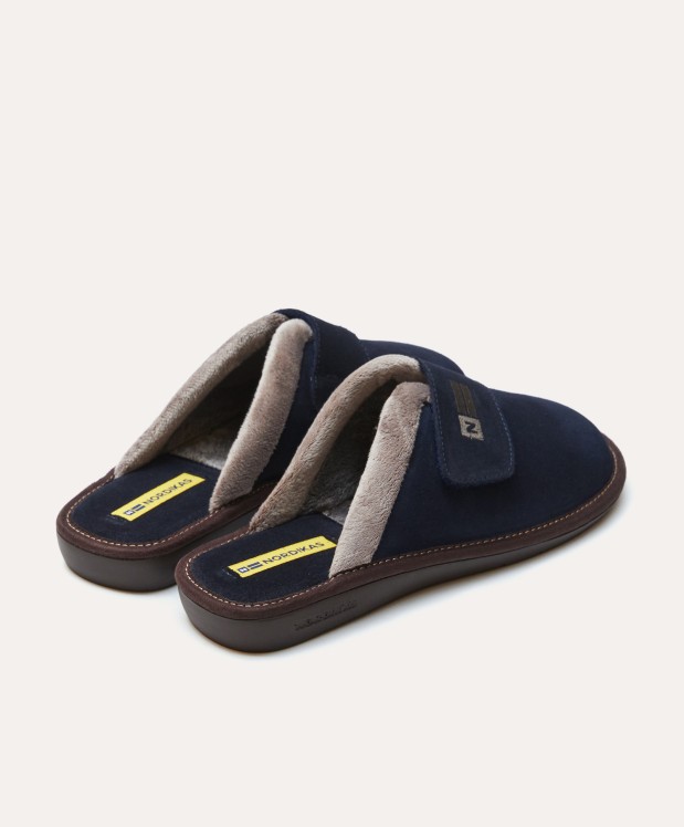 nordikas ZAPATILLAS DE CASA HOMBRE AFELPADO MARINO Envío gratis