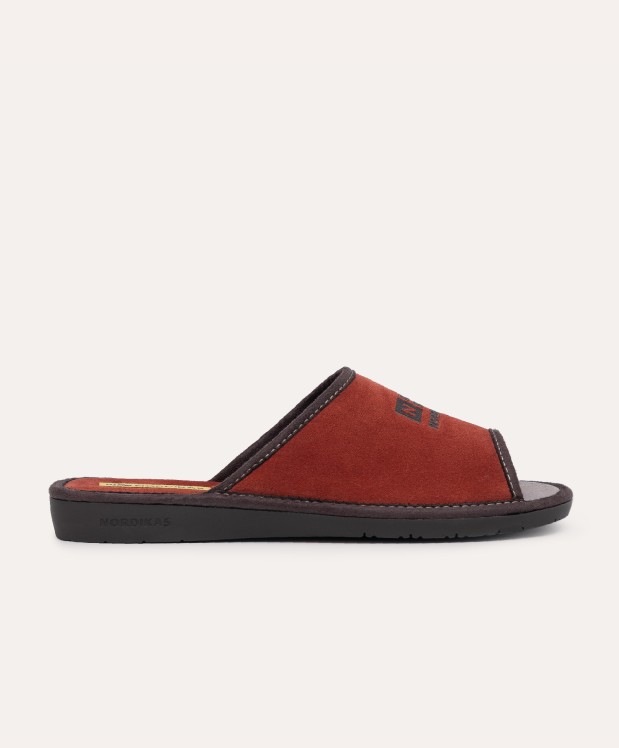 nordikas ZAPATILLAS DE CASA HOMBRE AFELPADO TEJA Liquidación