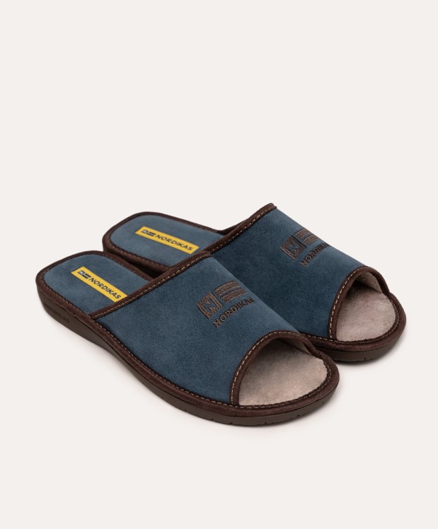 nordikas ZAPATILLAS DE CASA HOMBRE AFELPADO JEANS Envío internacional gratuito