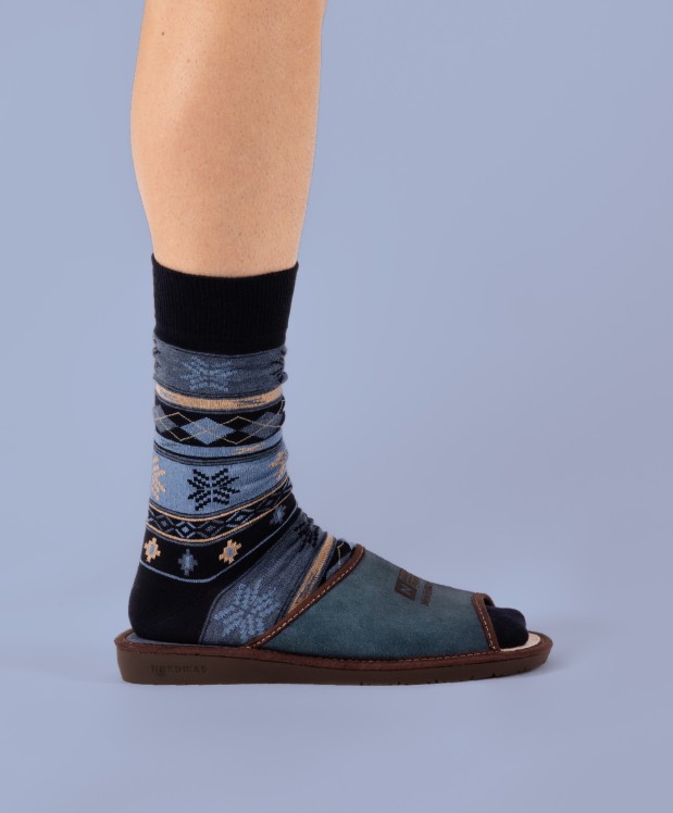 nordikas ZAPATILLAS DE CASA HOMBRE AFELPADO JEANS Envío internacional gratuito