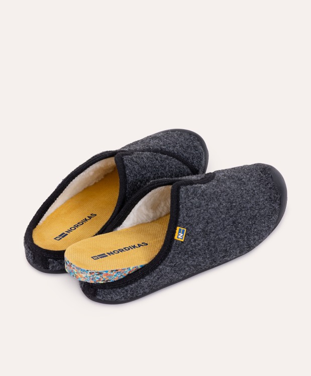 nordikas ZAPATILLAS DE CASA HOMBRE ARTIK NEGRO PISO NEGRO Ofertas de temporada
